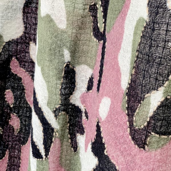 'camoflage' print+emb scarf - Image 7