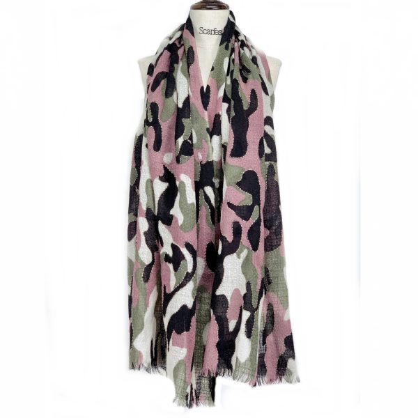 'camoflage' print+emb scarf - Image 8