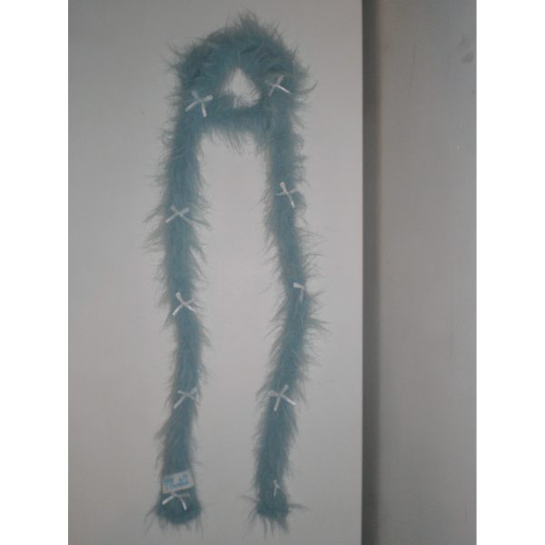 Hand Knitted Ribbon Scarf - Image 5