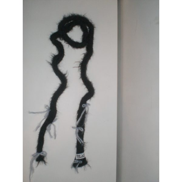 Hand Knitted Ribbon Scarf - Image 3