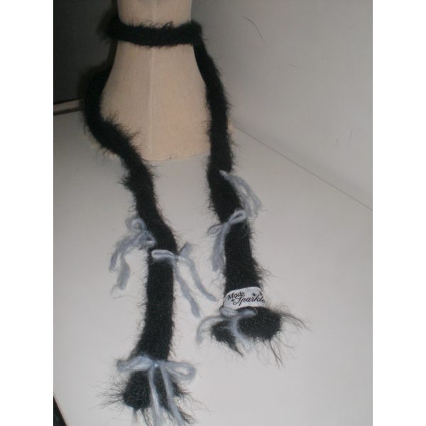 Hand Knitted Ribbon Scarf - Image 2