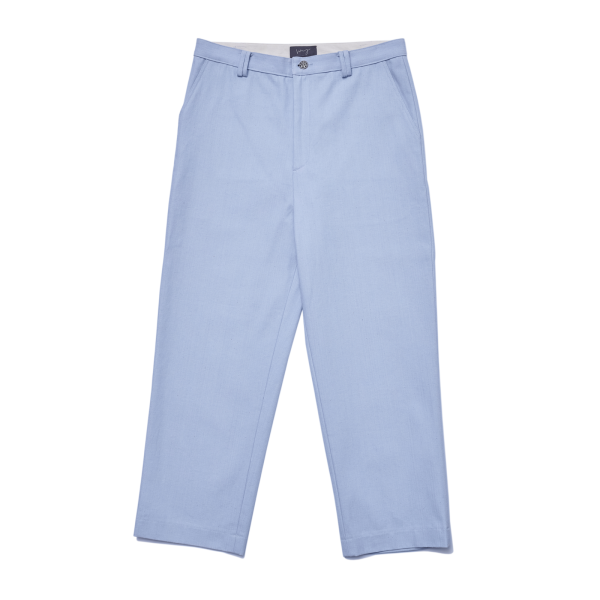 Cotton Herringbone Trousers - Image 2