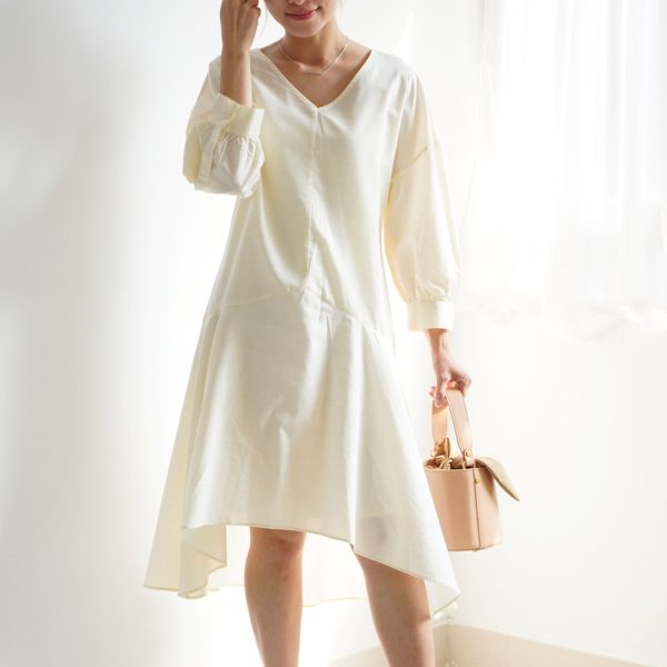 Japanese Plant-dyed Tencel Cotton Dress - Image 4
