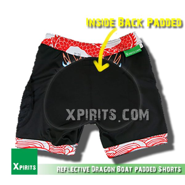 Reflective Dragon Boat Padded Shorts - Image 3
