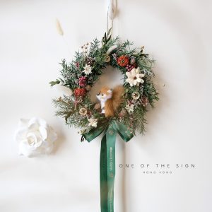Handmade Preserved Flower Christmas Wreath