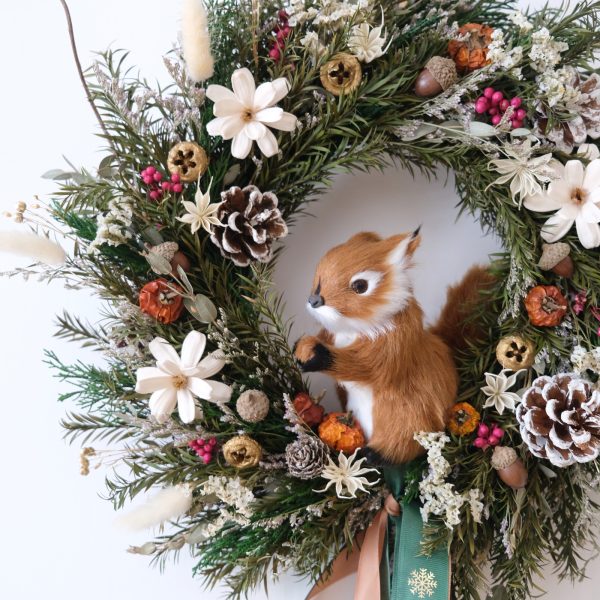 Handmade Preserved Flower Christmas Wreath - Image 4