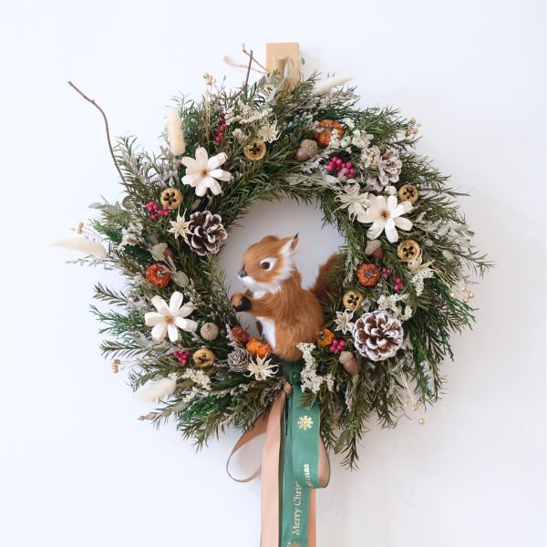 Handmade Preserved Flower Christmas Wreath - Image 3