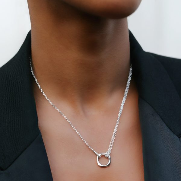 Squircle Pendant With Knotted Chain - Image 4