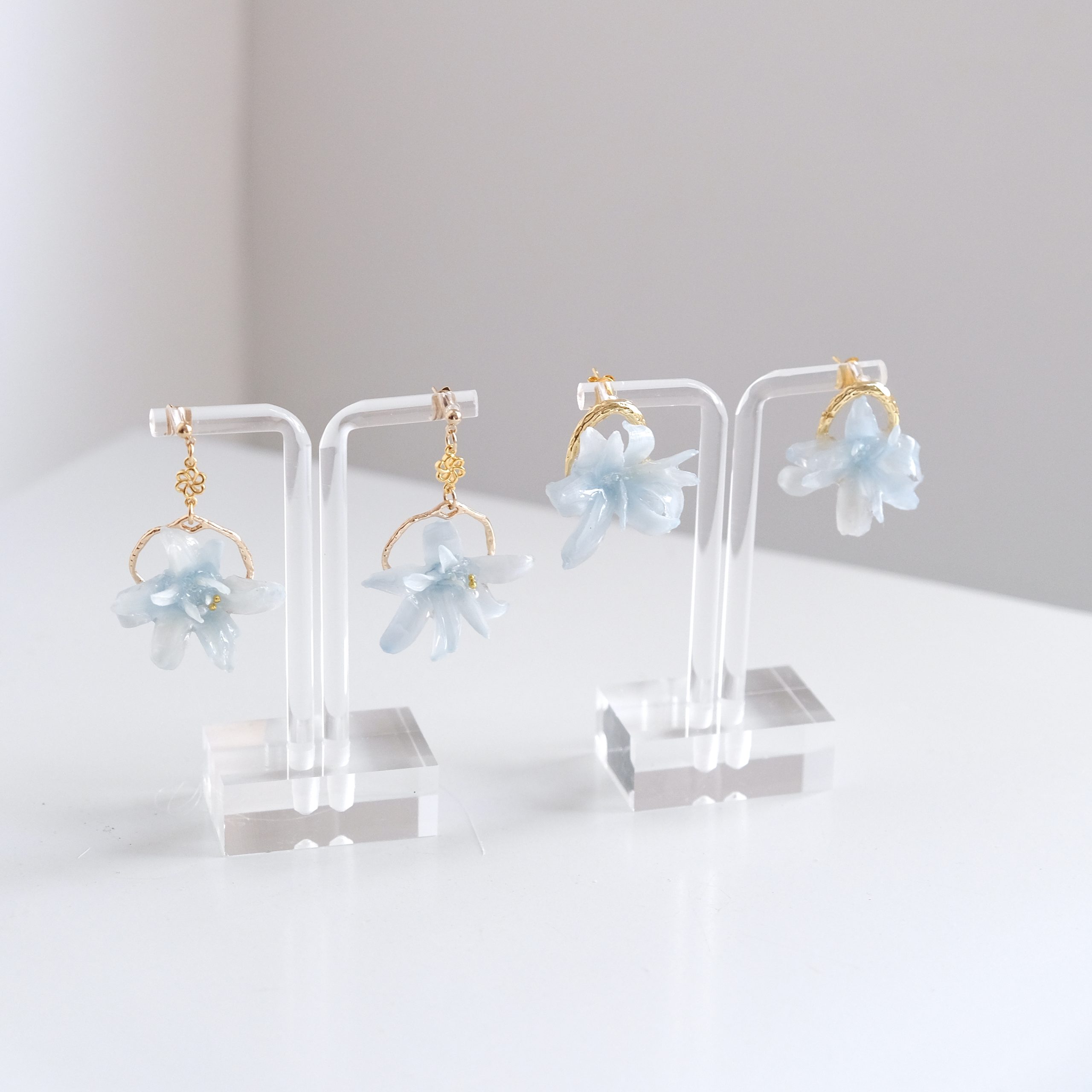 Preserved Spanish Hyacinth Earrings