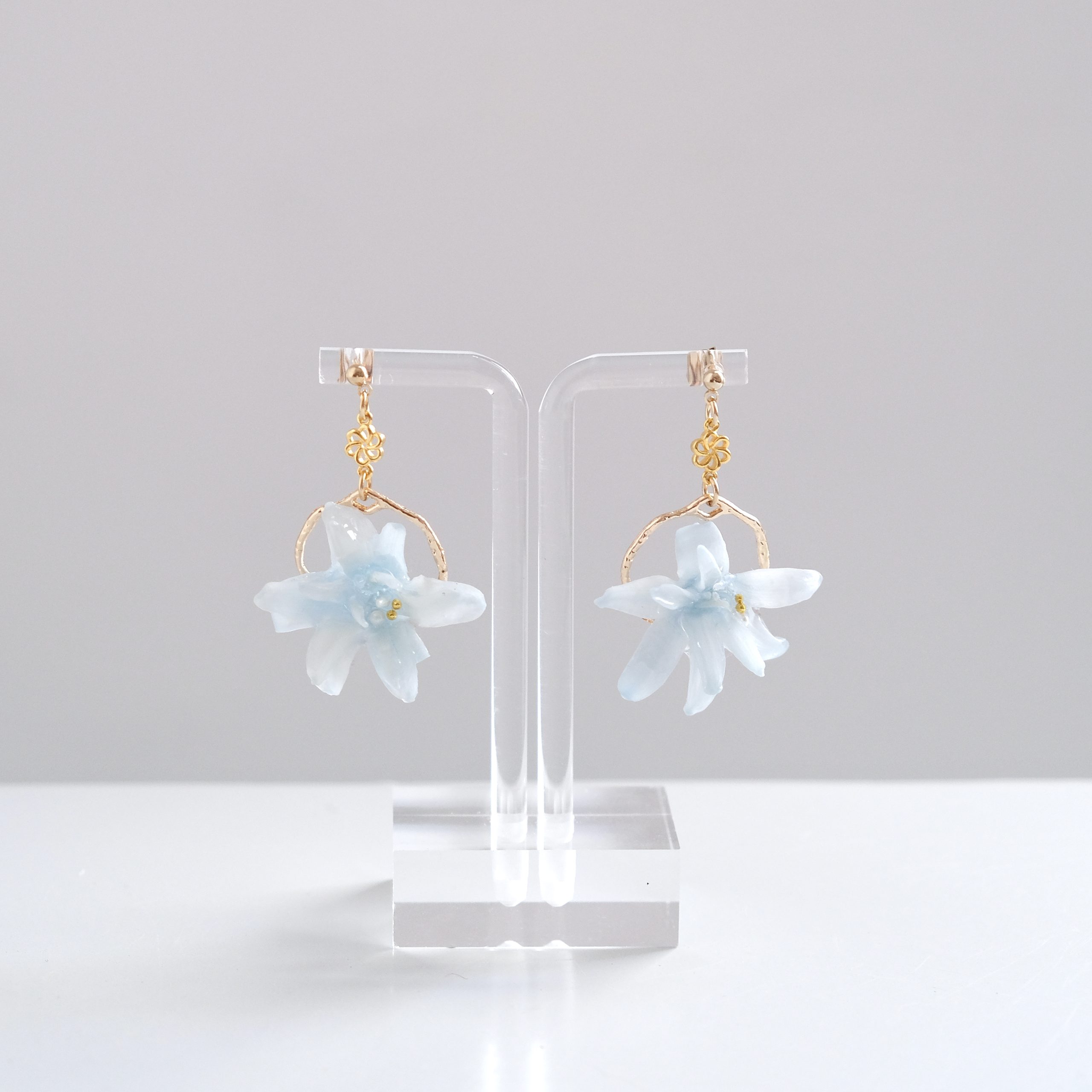 Preserved Spanish Hyacinth Earrings - Image 2
