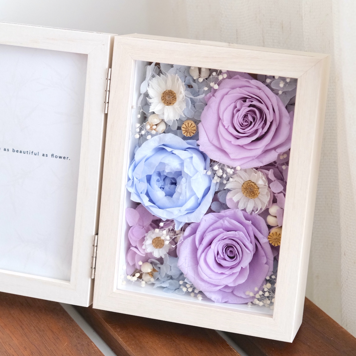 4R Preserveed Flower Photo Frame (Purple) - Image 2