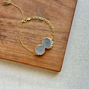 Agate Gold-plated Bracelet