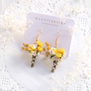Flower Bouquet Earrings / Ring