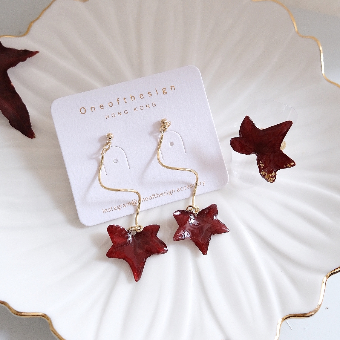 Autumn Leaves Earrings | Ring