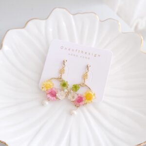 Little Star Preseved Flower Earrings