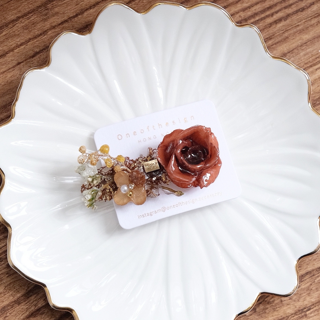 Caramel Amber Hair Clip